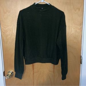 ☘️ 3 for $20! ☘️ SHEIN Dark Green Mockneck Sweater- Size Small